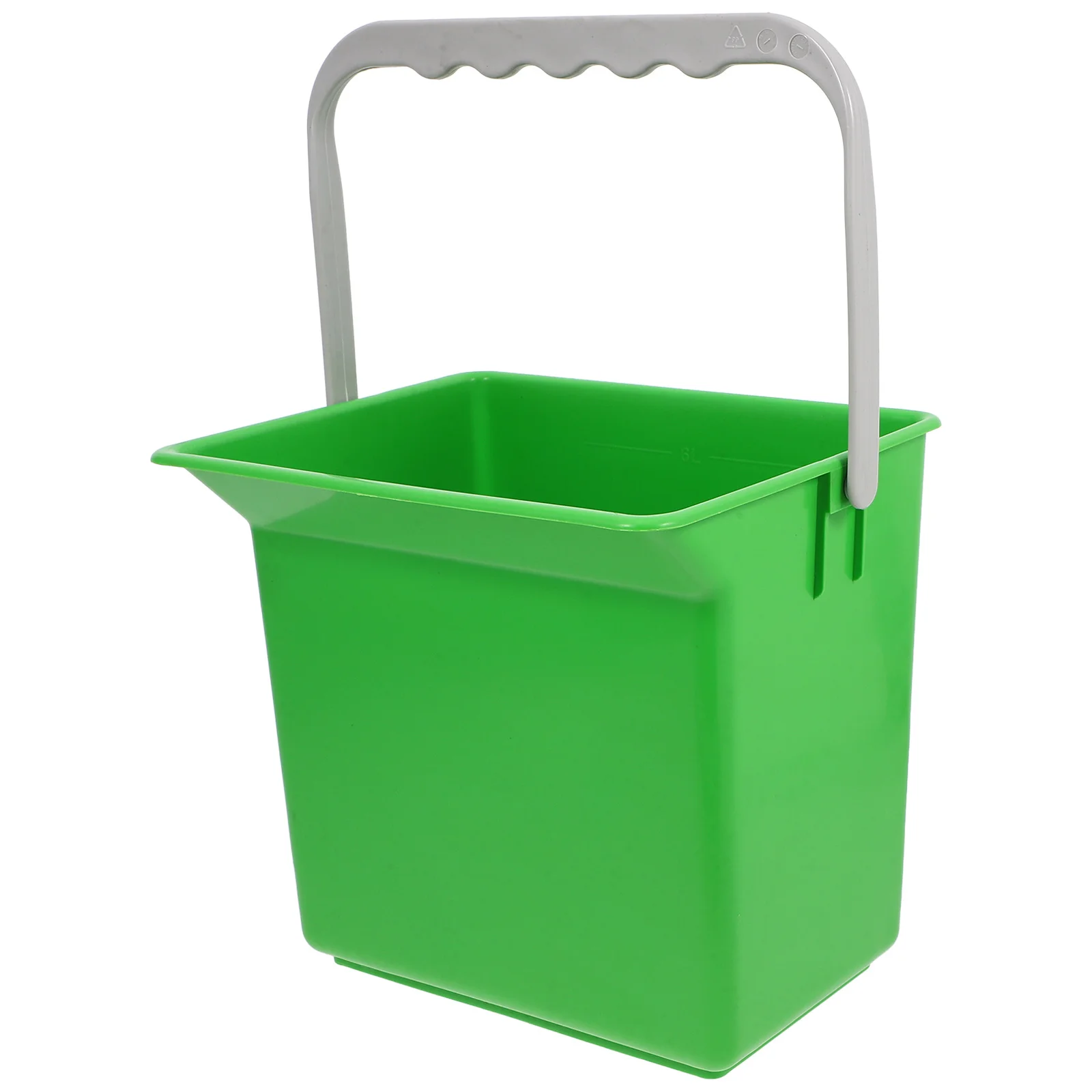 

Large Capacity Cleaning Bucket With Spout Graduated Scale Heavy Duty Plastic Pail For Car Suv Trash Can Mop Bucket Home Cleaning