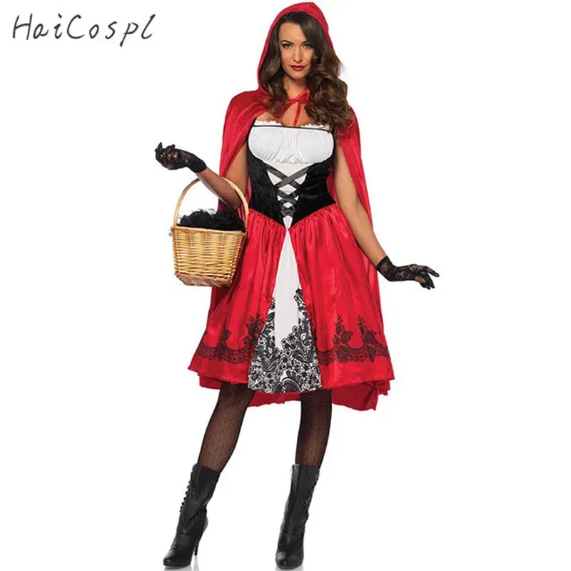

♥ New 2026 Adult Little Red Riding Hood costume, dress for party, nightclub, Queen, fantasy ★ Bear House