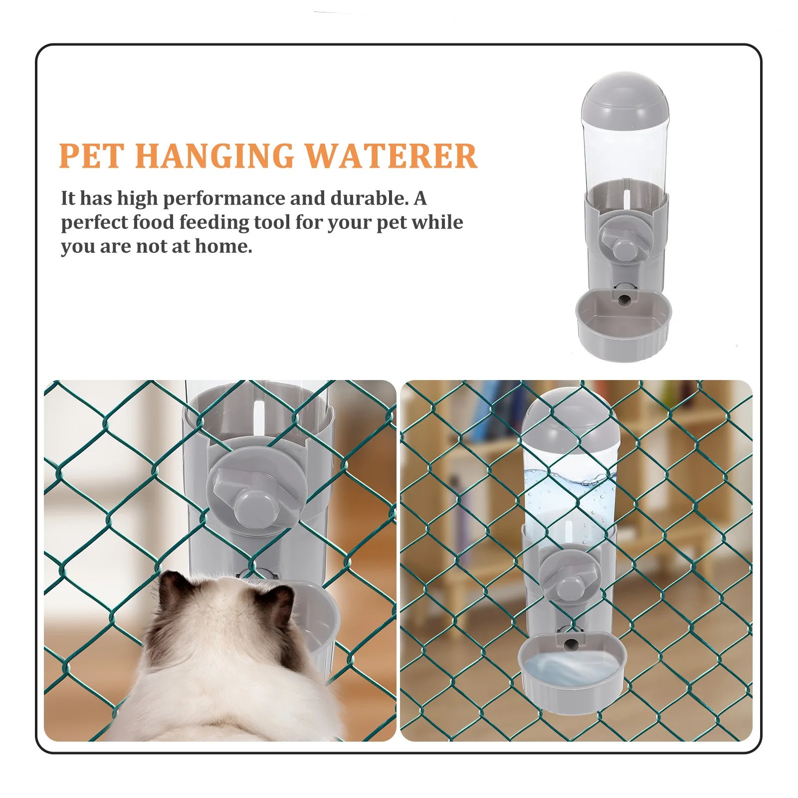 

Pet Automatic Waterer Safe Sturdy ABS Material Easy Clean Small Medium Pets Reduce Wet Hair Large Capacity Dog Cat Rabbit Feeder