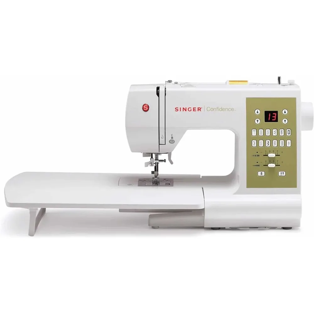 

Confidence 7469Q Computerized & Quilting Sewing Machine with Built-In Needle Threader, 98 Built-In Stitches - Sewing Made Easy