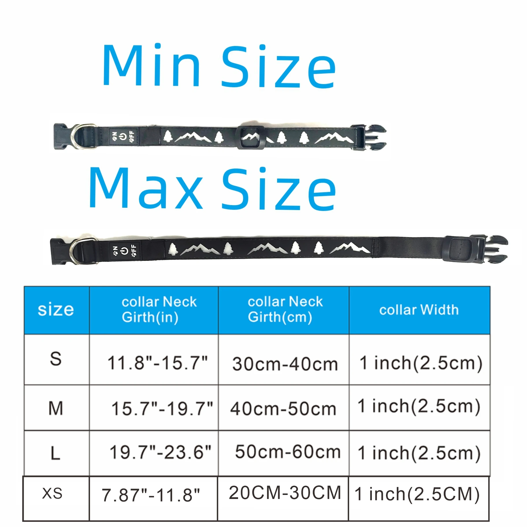 CC SIMON-라이트업 도그 칼라, 15 모드 USB C 충전, 3D 트리 디자인, 소프트 소재