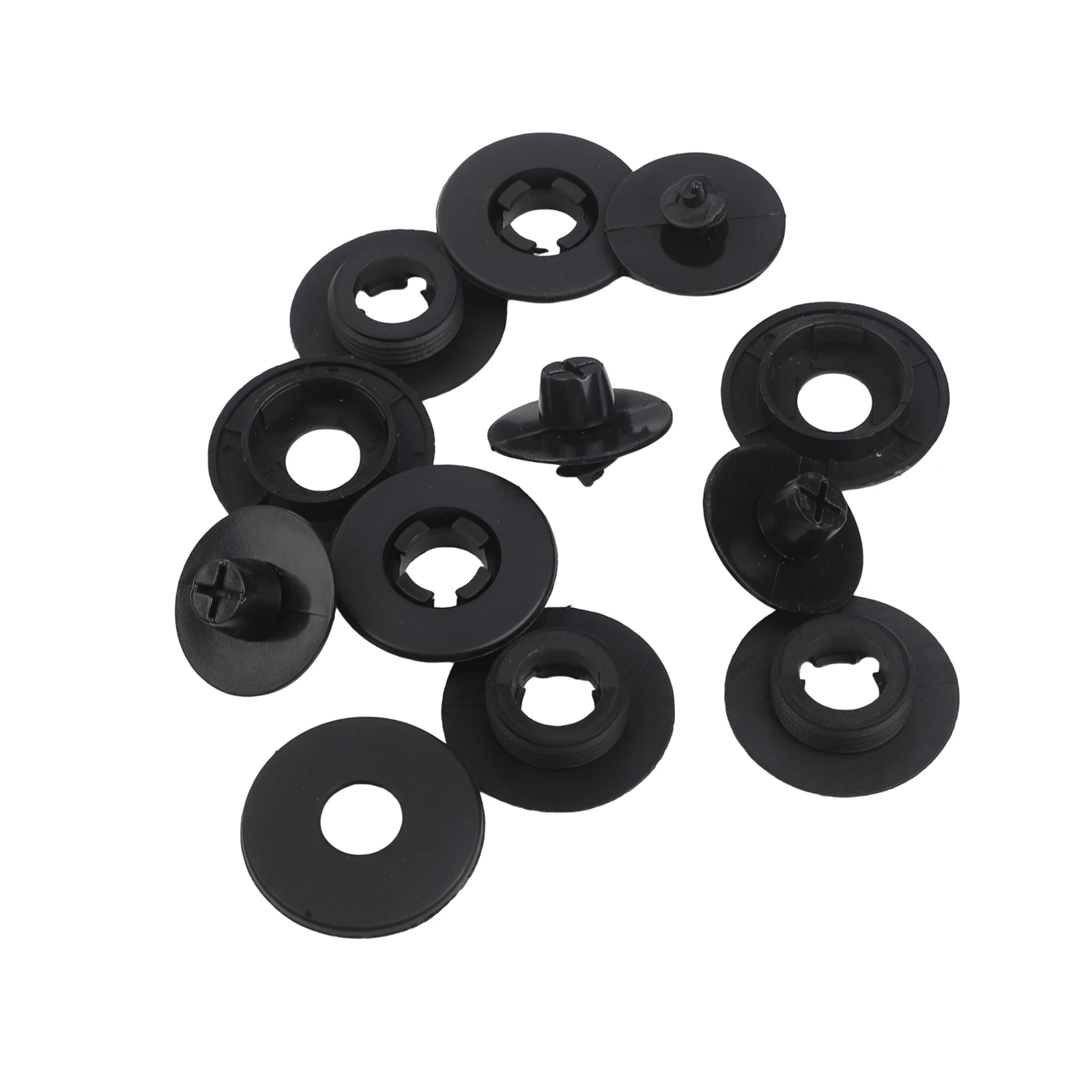 15pcs Car Floor Mat Clips Plastic 1.4 Inch Floor Mat Fixing Clips Carpet Fixing Fasteners Foot Pad Bracket Interior Accessories
