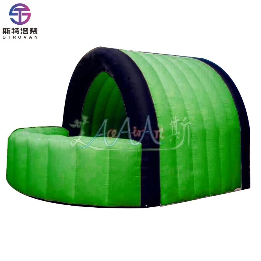 

STLF Customized Inflatable DJ Bar Stand Oxford Material Inflatable Vending Booth for Parties or Events Includes Blower Accessory