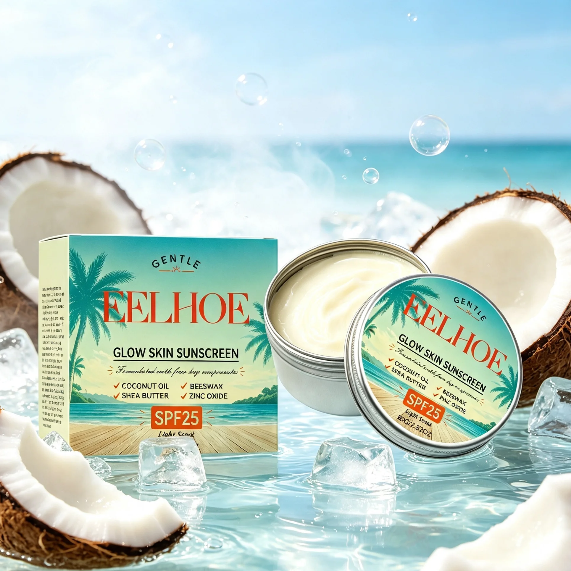 Waterproof Moisturizing Sunscreen Cream For Face Body Sweatproof UV Protection Sunblock Outdoor Beach Hydrating Sun Cream