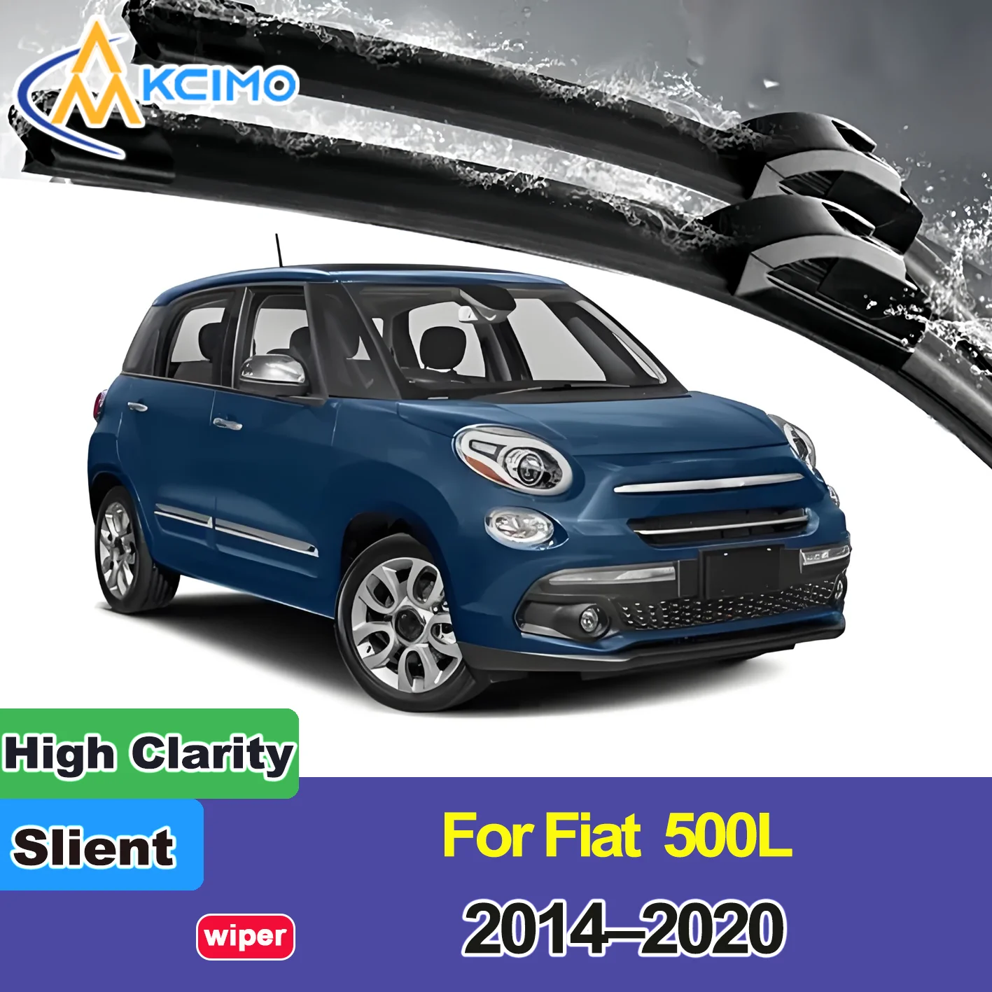 

2PCS New Front Windshield Wiper Blade for Fiat 500L 2014-2020 Front Windshield Auto Wipers Blade Accessories 2020 2019 2018 2017
