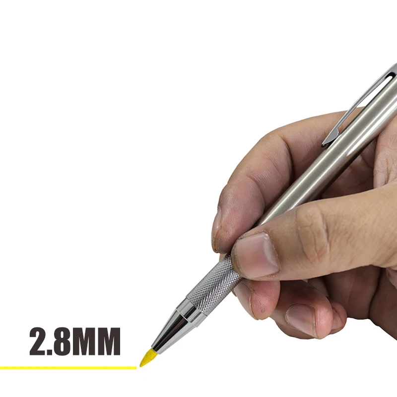 2,8 mm Metall-Druckbleistift, 2B, Bleikern, Holzbearbeitung, architektonischer Markierungsstift, Schreiben, Schreibwaren, Schule, Bürobedarf – Detail 5