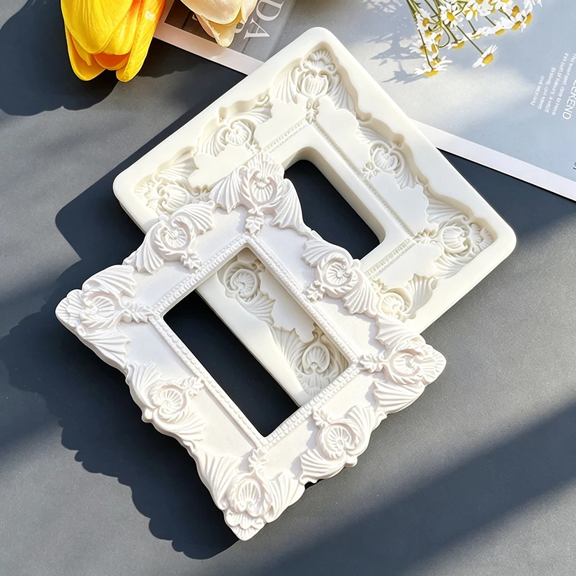 Photo Frame Silicone Sugarcraft Mold Resin Tools Chocolate Cupcake Baking Fondant Cake Decorating Tools