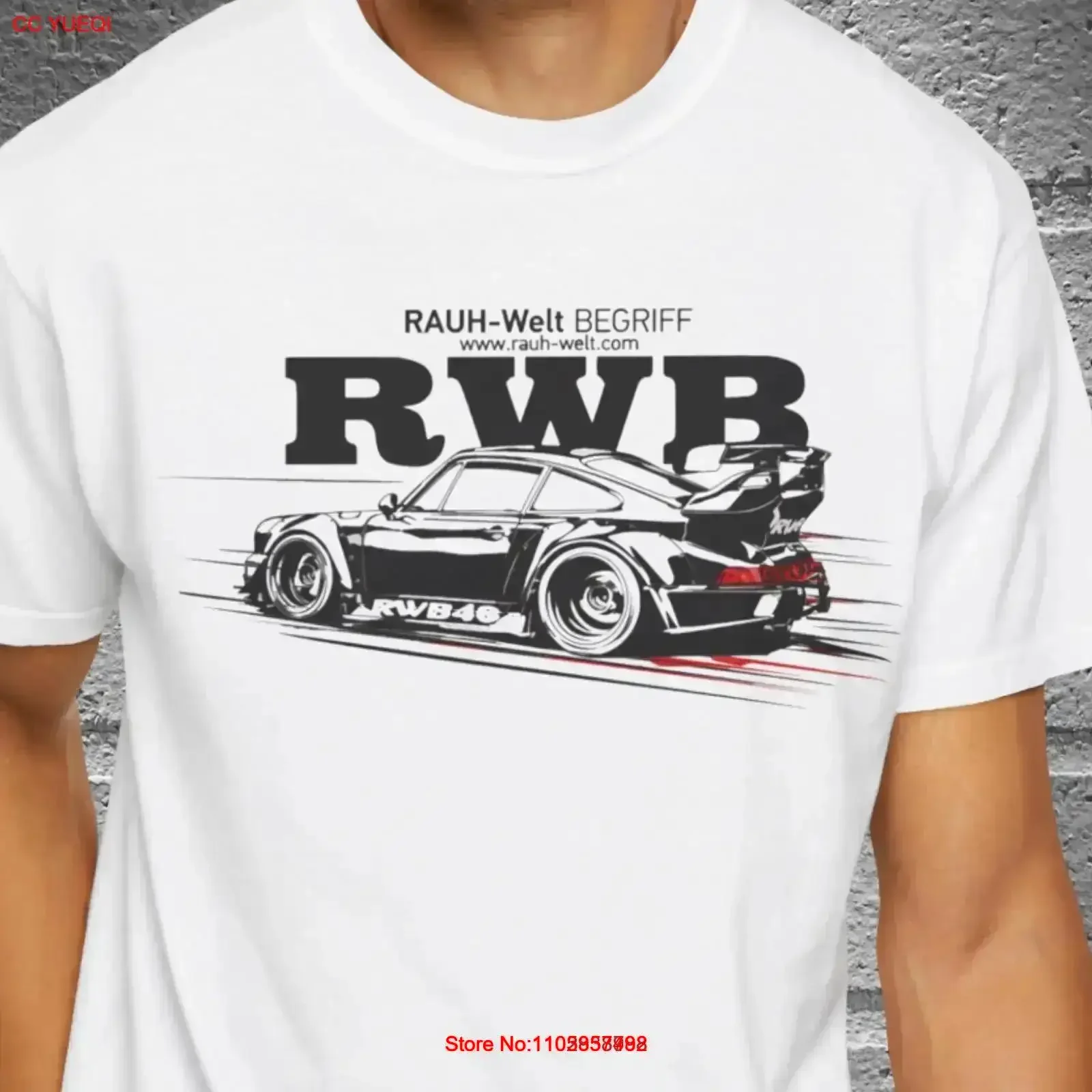 RWB Rauh Welt Begriff Racing Tuner Car Adult T shirt vintage Washed Top For Everyday Wear Stylish designer clothes streetwear