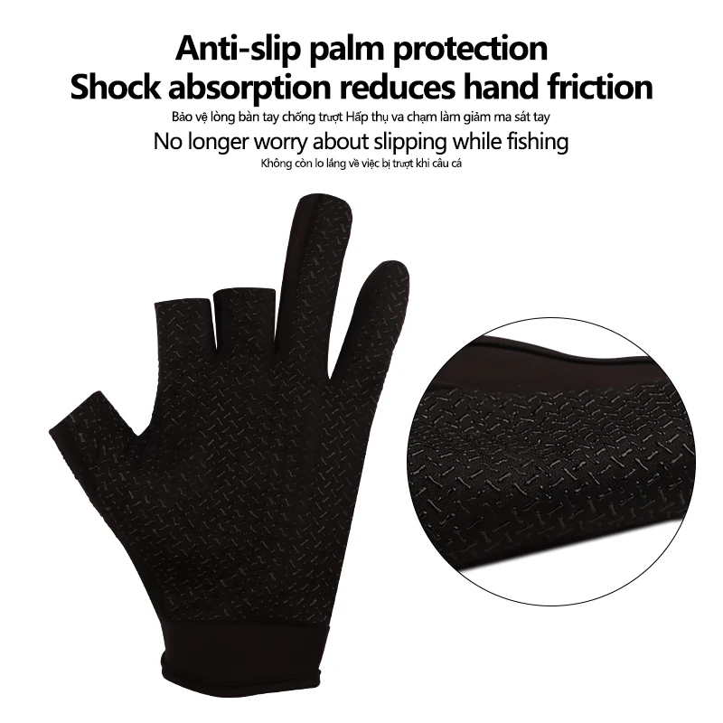 Guantes de pesca transpirables antideslizantes resistentes al corte