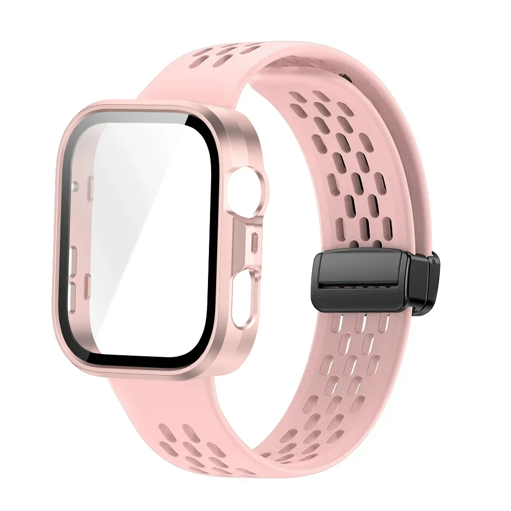 Silicone Strap+Case for Huawei Watch Fit 4 Pro Fit 4 Sport Breathable Bracelet PC Shell for Huawei Watch Fit 3 Wristband Correa