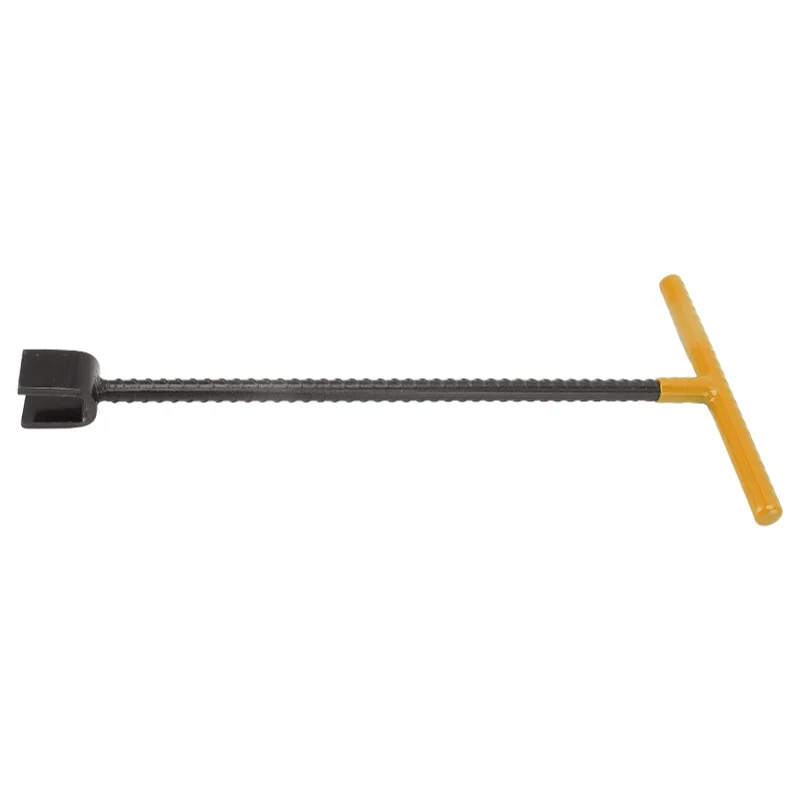 Steel Water Meter Key Wrench Multifunction T Handle Curb Key With 4 Way Utility Tool For Valves Faucets Yellow/Blue/Red