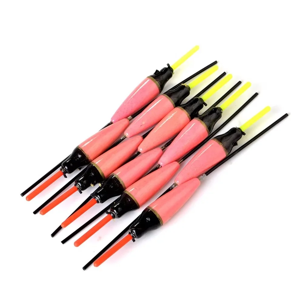 NGB 10PCS 2g 3g 4g 5g Hard Tail Vertical Buoy For Carp Fishing Tackle Light Barguzinsky Fir Fishing Float Bobber Pesca