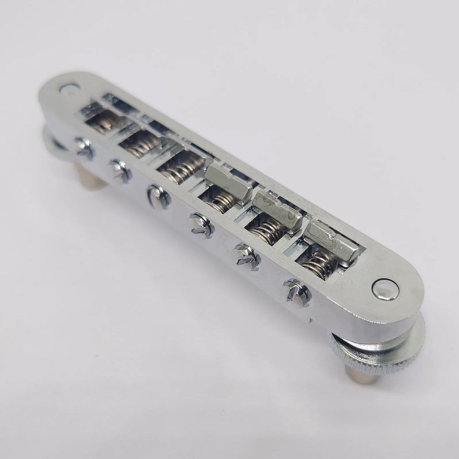 Guitar Fixed Saddle Bridge Tailpiece Set with ABR-1 Style Tune-O-Matic Bridge Chrome for ABR LP SG EPi Electric guitars