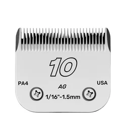 10 # Afneembaar Stalen Mes Voor Huisdierenclipper, Compatibel Met Ainds, Oster A5, Wahl Km En Andere Series Tondeuses