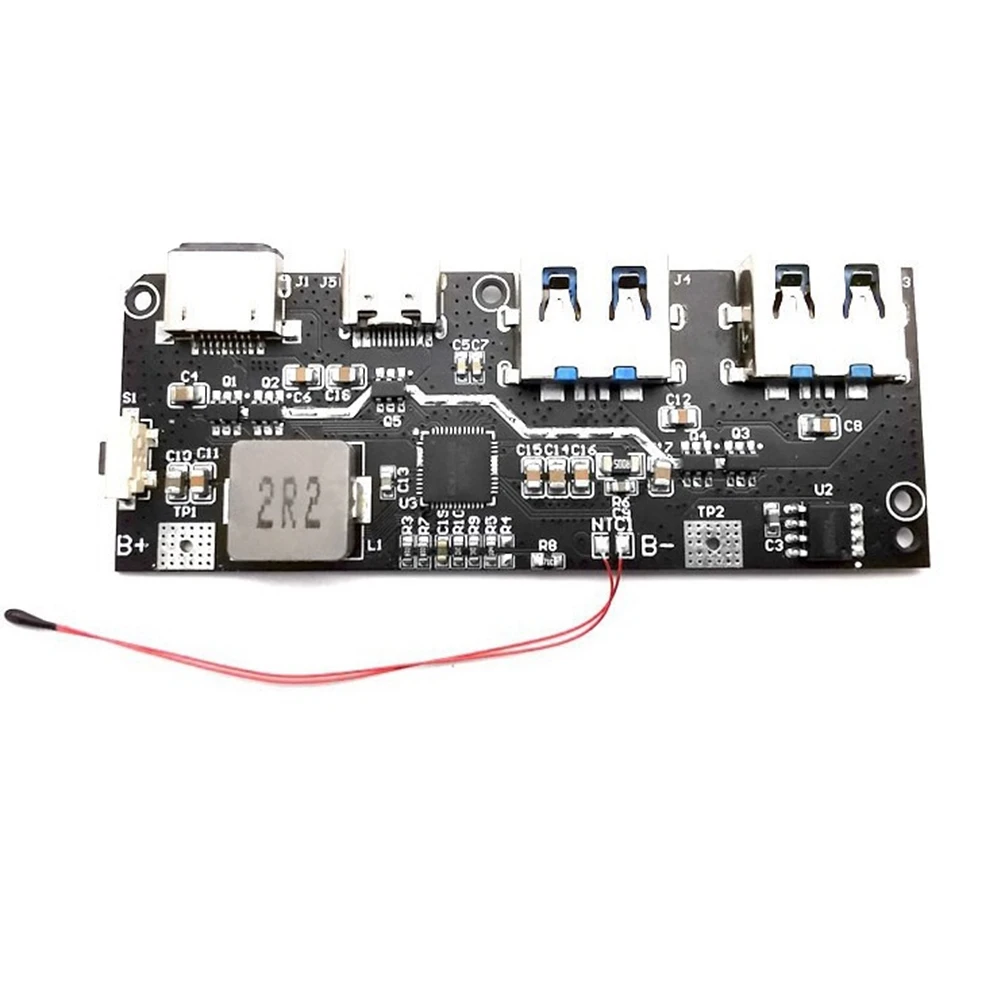 

New-QC4 PD3.0 22,5 Вт 5-портовый 2-полосный модуль питания Печатная плата DIY Материнская плата (1 шт.)