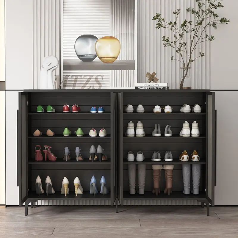 Aluminum alloy shoe cabinet household door storage balcony outdoor outdoor waterproof sunscreen aluminum honeycomb whole board s