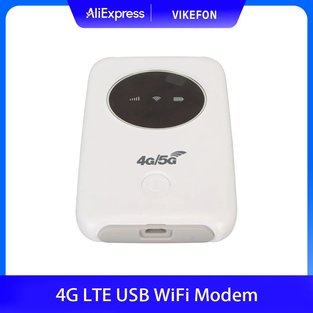 4G LTE USB WiFi Modem 300Mbps Unlocked WiFi Micro SIM Card Slot Built In 3200MAh Wireless Portable WiFi Router