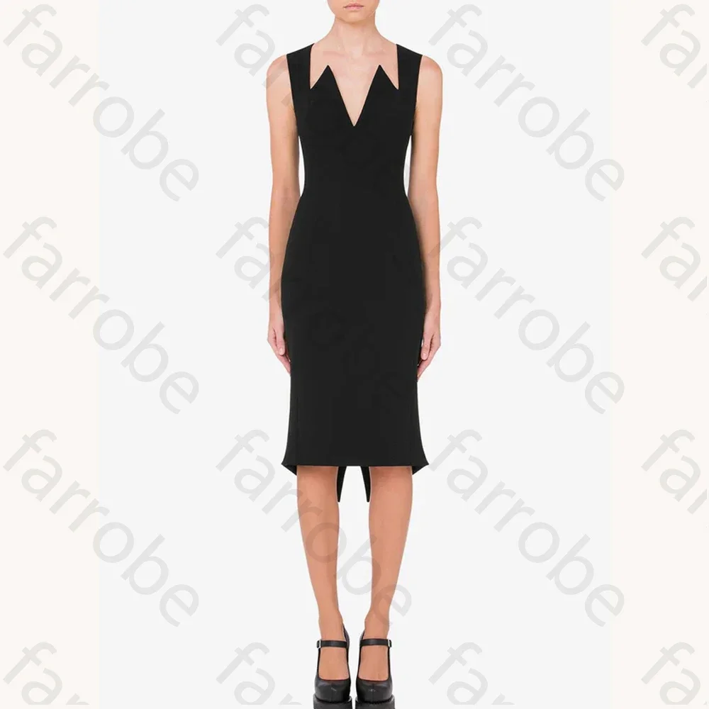 Платье длиной до колена из эластичного крепа по индивидуальному заказу, вечерние платья трапециевидной формы, вечерние изысканные платья высокого качества для выпускного вечера для женщин