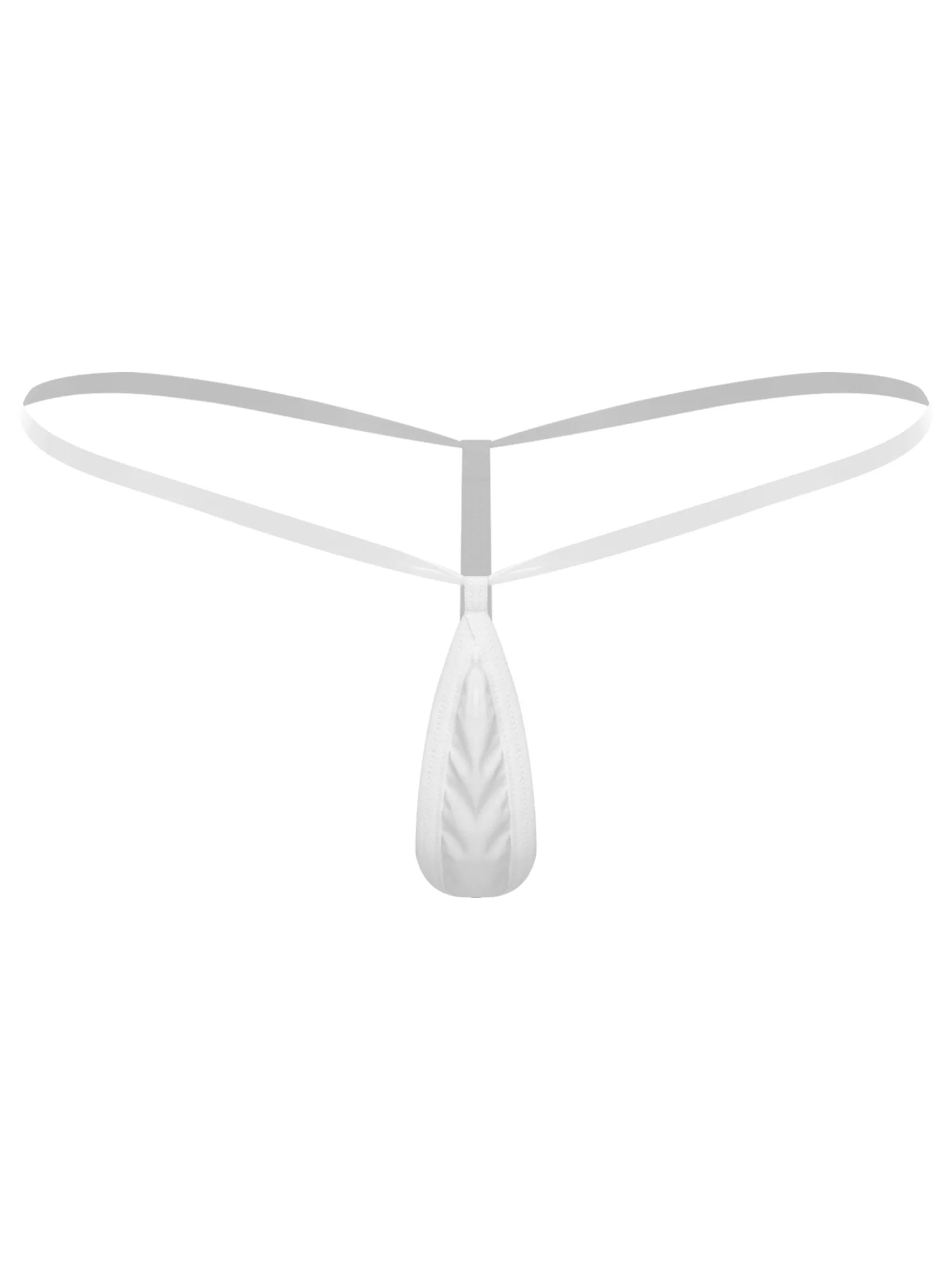 

Adult Women Lingerie Temptation Thongs Transparent Lace-up Waistband T-back Mini Briefs Stretchy Solid Color Dirty Underwear