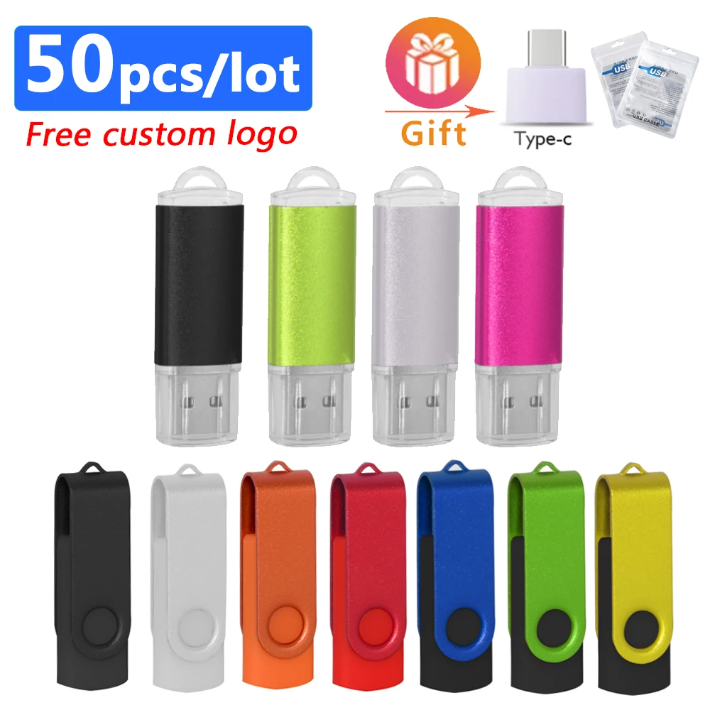 

50PCS/lot Colour USB Flash Drive 2.0 4GB 8GB 16GB Mini Memory Stick Pendrive 32GB 64GB 128GB USB Stick Flash Disk Custom Logo