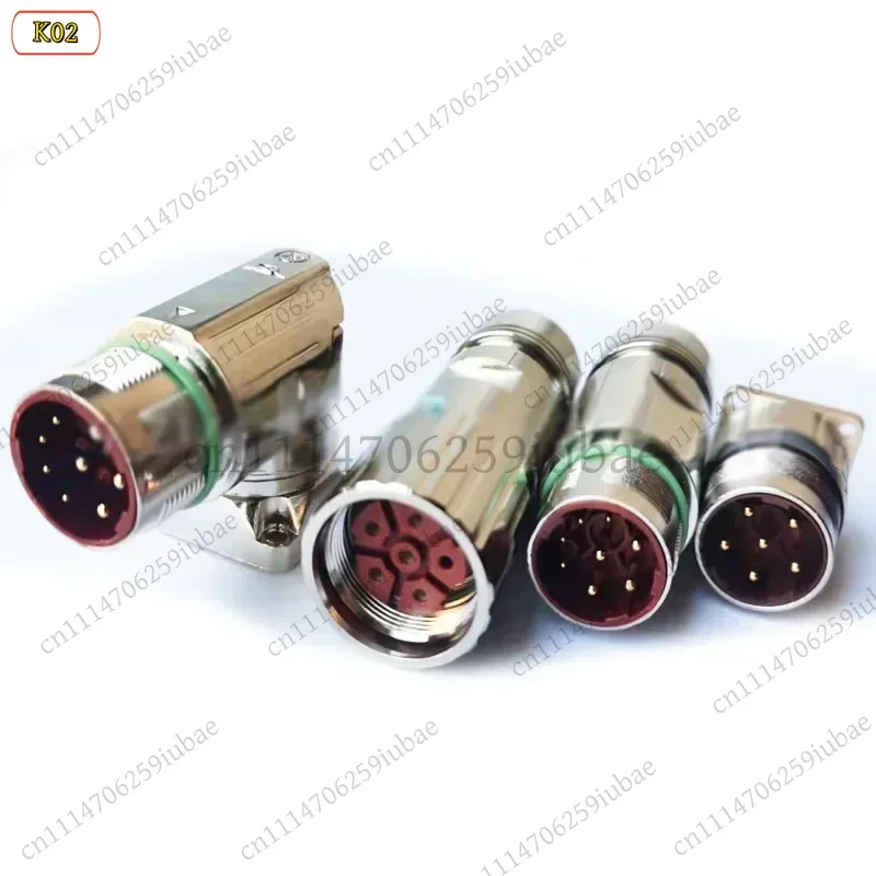 BK M23 M923 Signal Adapter 6Pin 8Pin Male Female Aviation Connector Servo Encoder Power Panel Mount, Replacement Parts