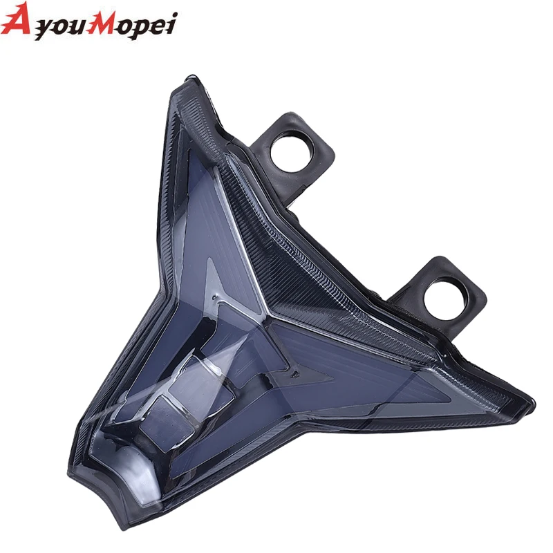 For KAWASAKI Z400 Z1000/R ZX6R ZX10R ZX10RR NINJA 400 Motorcycle LED Tail Light Rear Brake Stop Lamp with Turn Signal Flashing