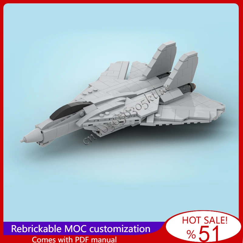 350 Teile MOC Berühmter Film F14 Tomcat Militärkampfmodell Zusammengebaut Pädagogisch Kreativ Für Kinder Spielzeug Überraschung Weihnachtsgeschenk