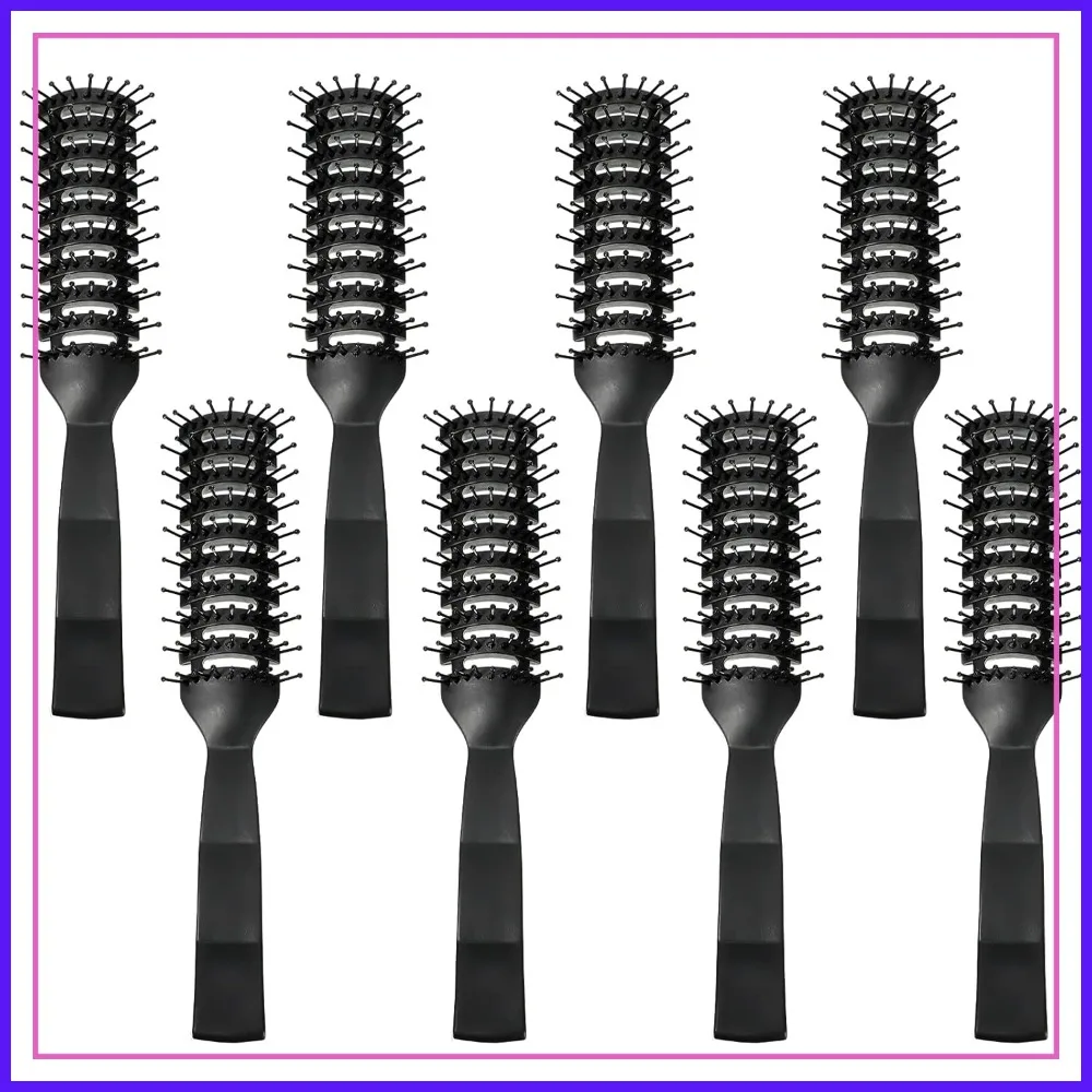 

8 Pcs Curved Vented Hair Brush Set for Fast Drying, Anti-Static, All Hair Types