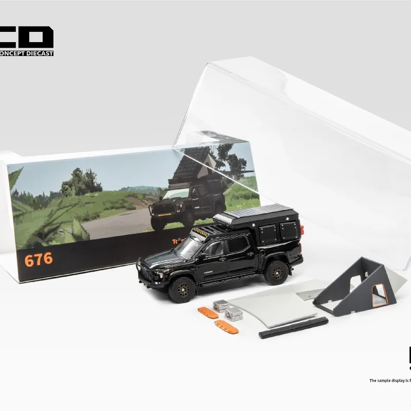 In stock 1:64 pickup truck third generation MK3 XK70TRD Pro re-revised alloy miniature replica car model, room collection statue
