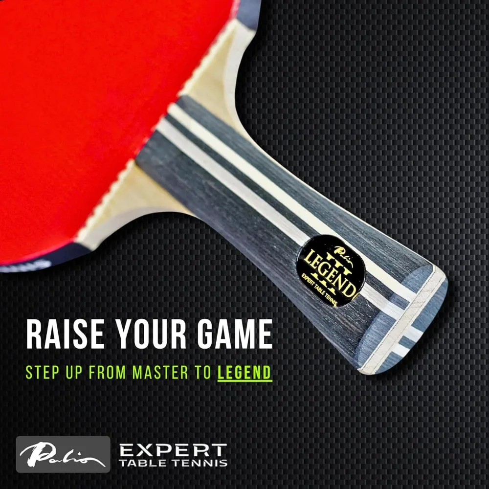 مضرب تنس طاولة متطور معتمد من ITTF مع حافظة لأقصى قدر من الطاقة والسرعة والدوران