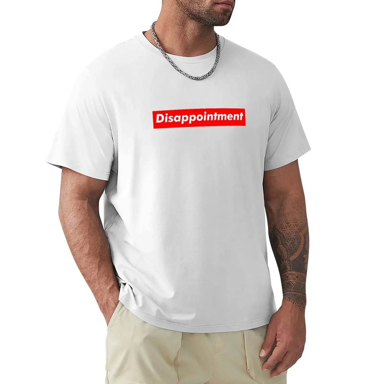 Disappointment T-shirt summer top boys whites graphics designer t shirt men