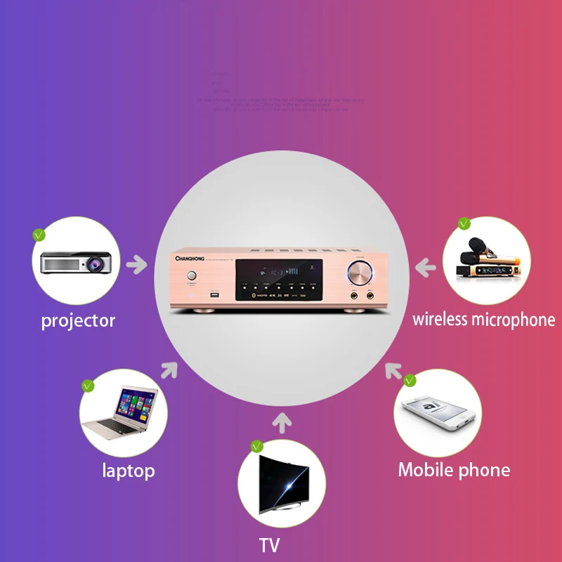 KYYSLB 900 واط 220 فولت Blueteeth مكبرات الصوت عالية مكبر كهربائي 5.1 HIFI حمى الصوت المنزلي الرقمي KTV مكبر صوت لجهاز الكاريوكي مكبر للصوت