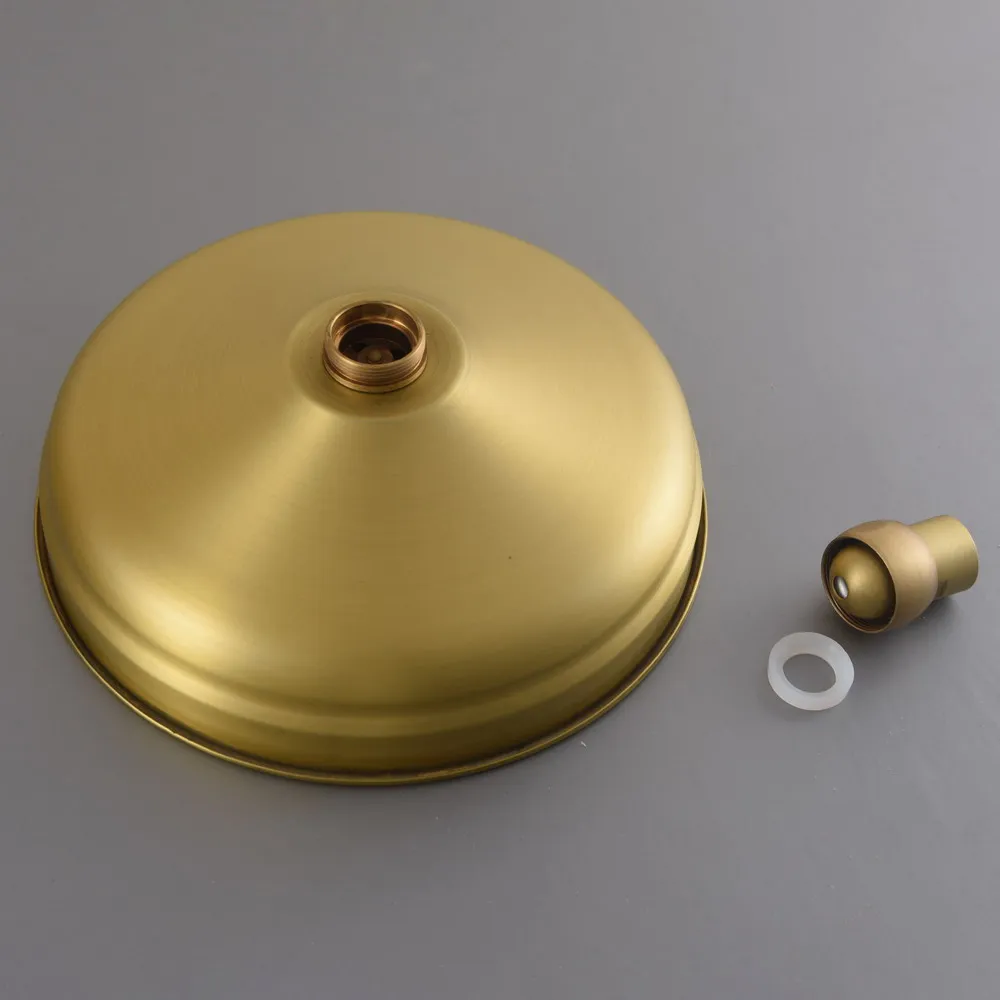 Antique Brass Shower head 8 inch Round Bathroom Rainfall Shower Head Bathroom Product (Standard 1/2