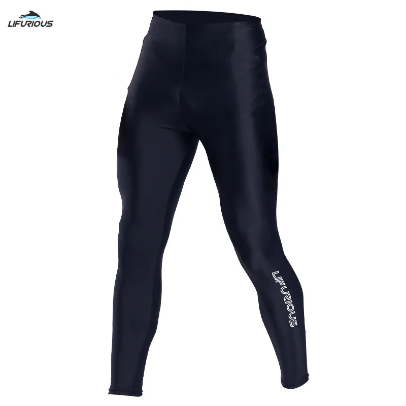 UPF-pantalones de nailon de LICRA para hombre, protector solar para Fitness al aire libre, natación, surf, baño, playa, secado rápido, Yoga,