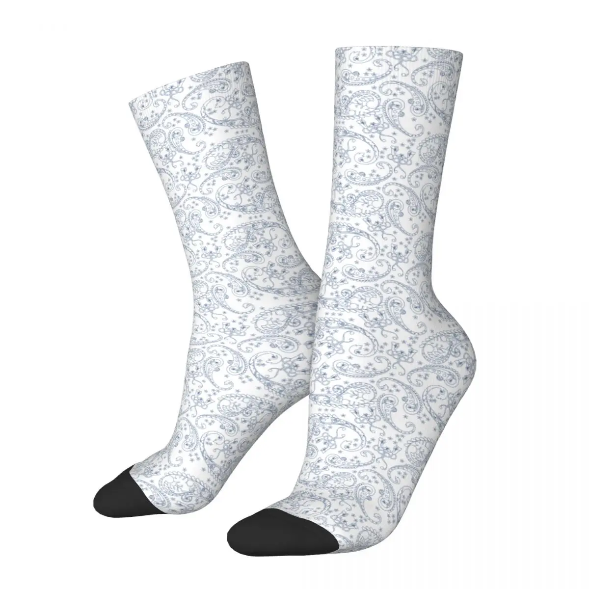 Female Paisley Pattern Socks Soft Fashion Ethnic floral cashew flower Socks Novelty Accessories Middle TubeSocks Best Gift Idea