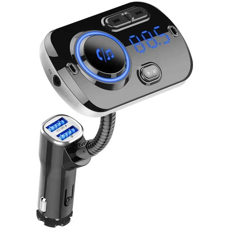 เครื่องส่งสัญญาณ FM ในรถยนต์ MP3บลูทูธสำหรับรถยนต์ใหม่ BC49AQ QC3.0ตัวช่วยเสียงโดยรอบ