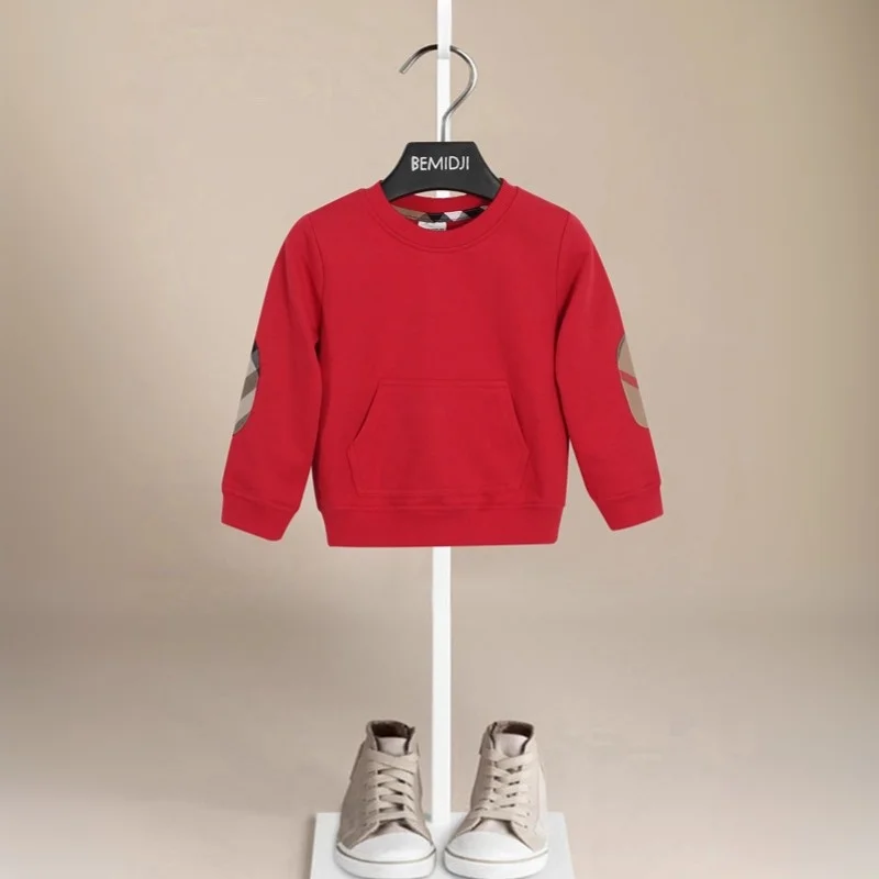 طفل الفتيان البلوز فضفاض مخطط موضة جيب الرياضة بلوزات طفل فتاة البلوز سترة ملابس علوية من القطن الصبي الاطفال الملابس #2