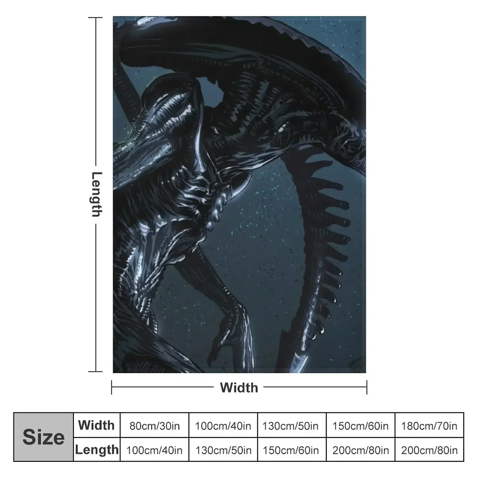 Xenomorph Alien Throw Blanket Picnic Thermals For Travel Sofa Throw Blankets