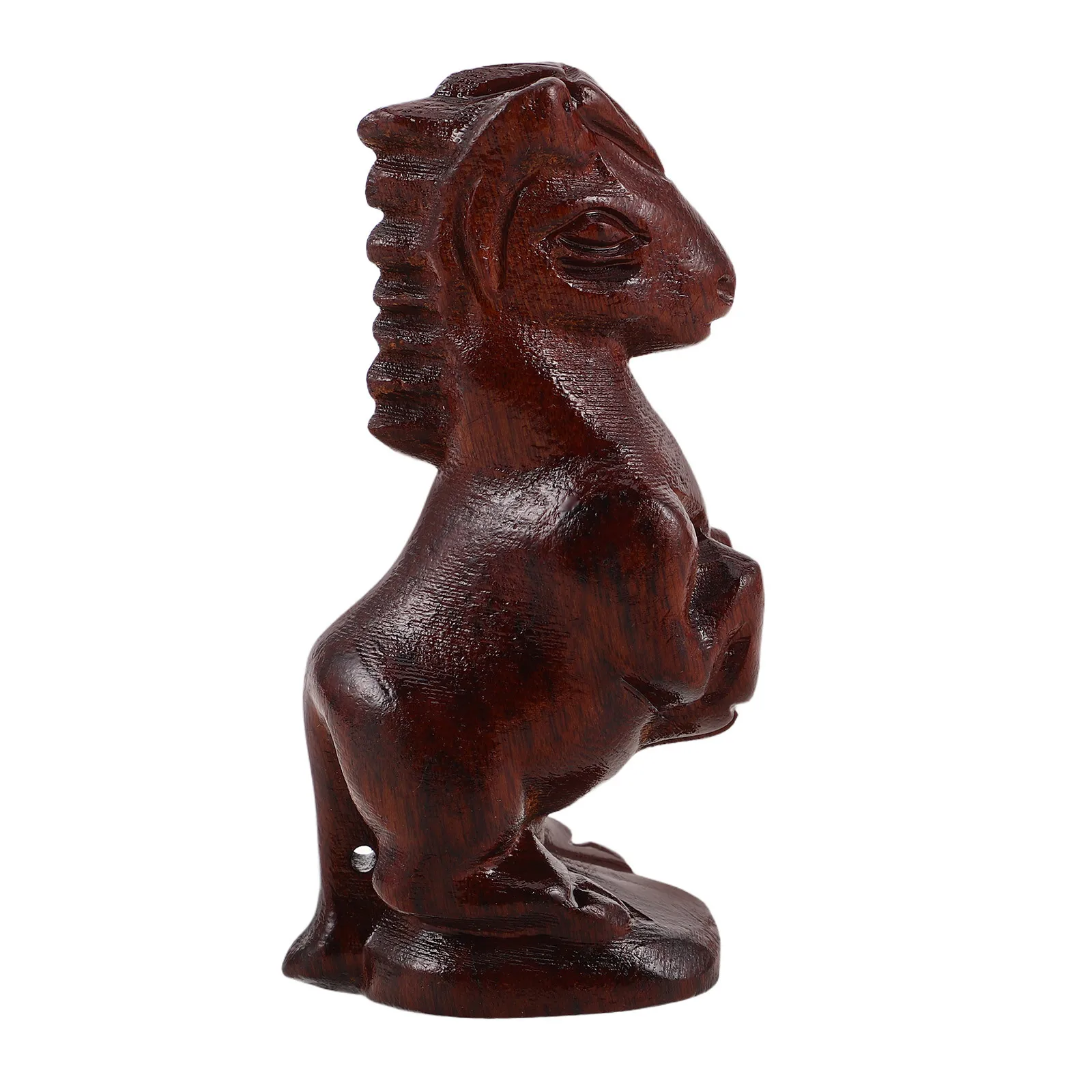 منحوتة يدويا خشبية زودياك الحصان الحبوب الطبيعية حجم صغير فنغ شوي مكتب الجرف ديكور محظوظ حلية 2026 السنة الصينية الجديدة #2