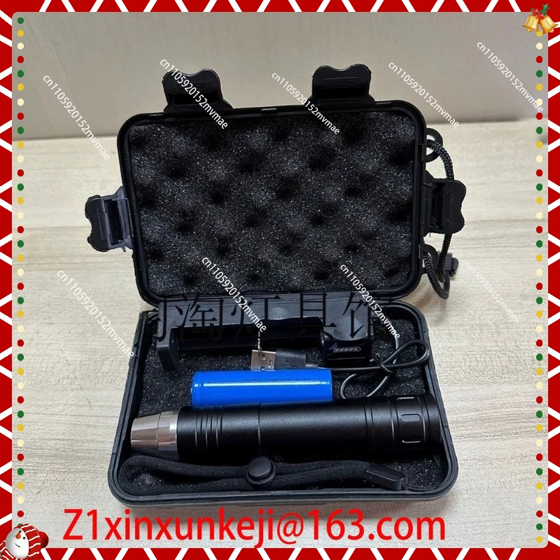 SW UV-Taschenlampe für Fluoreszierende Mineralien und Phosphor mit ZWB3 Optischem Filter Kurzwellige 254nm UVC LED-Taschenlampe