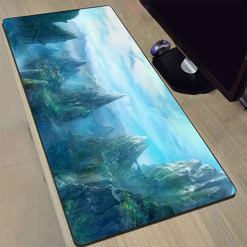 Chinese Feng Shui Ink Painting Landscape Mouse Pad Keyboard Gaming Rugs Playmat Table Computer Mouse Carpet Desk Mat Setup Gamer