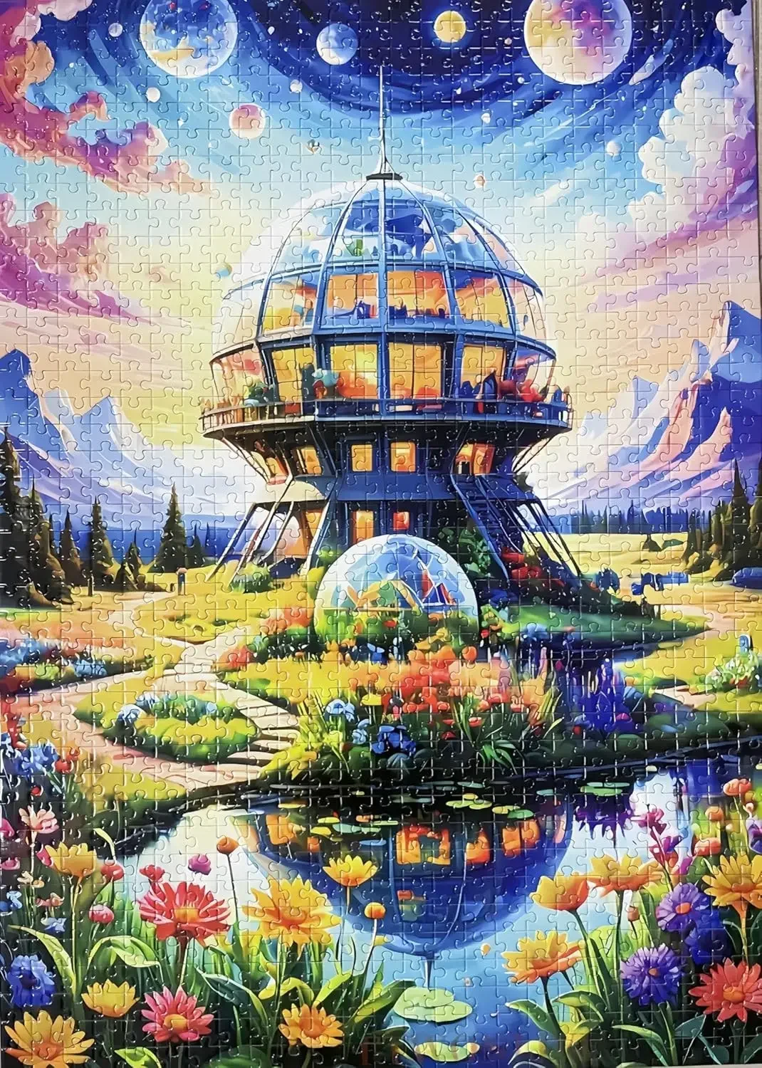 120/300/500/520/1000/1314 pièces lien technologique Puzzle jeu d'activité familiale stimulant pour fête salle de jeux décor de chambre