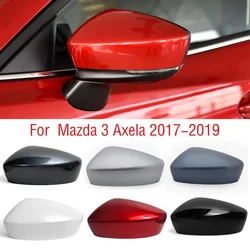 For  Mazda 3 Axela M3 2017 2018 2019 Car Wing Door Side Mirror Cap Shell House Outside Rearview Mirror Cover Lid