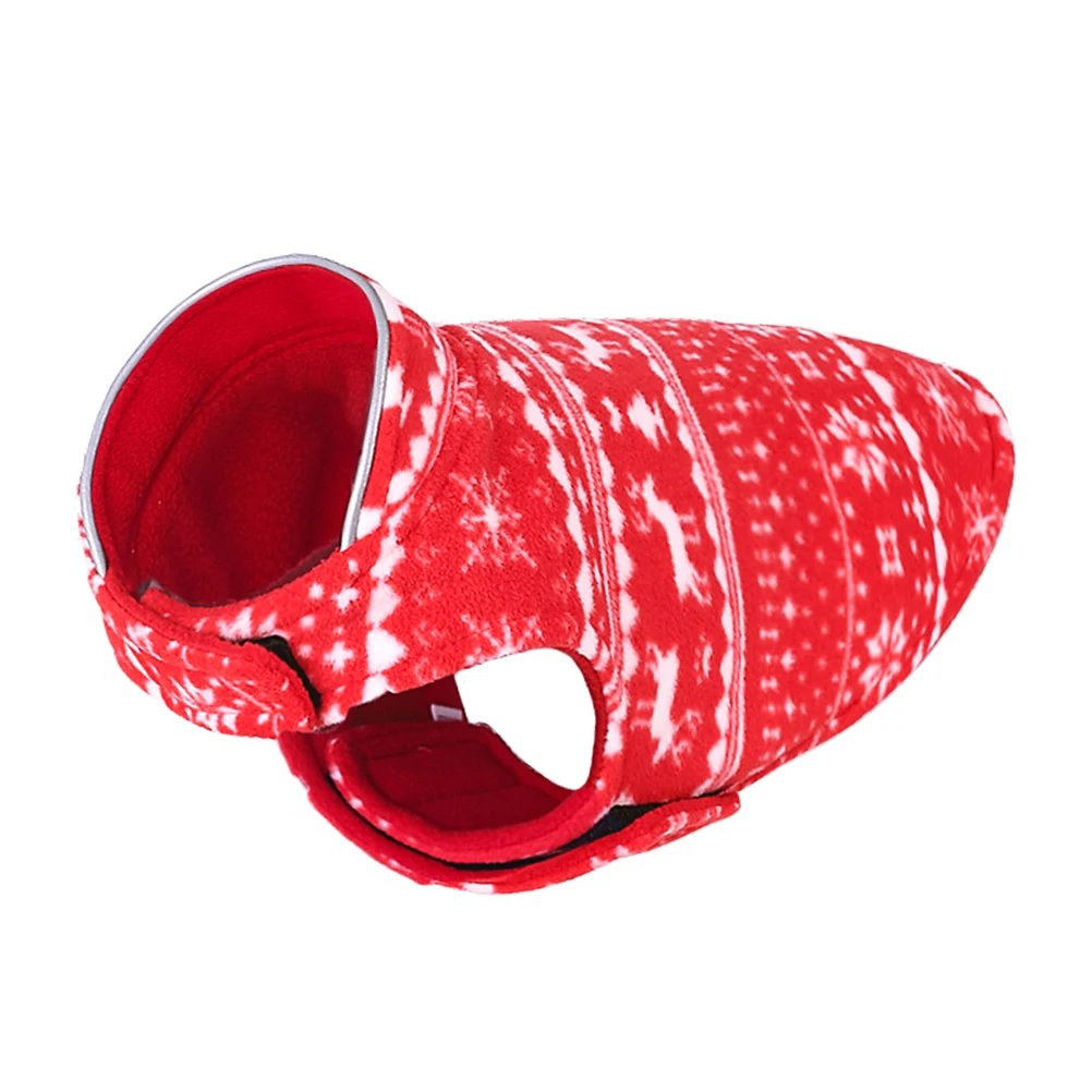 

Coat Christmas Print Dog Pet Garment Clothing Costume The Puppy Supply Xmas Clothes Red Festival Apparel