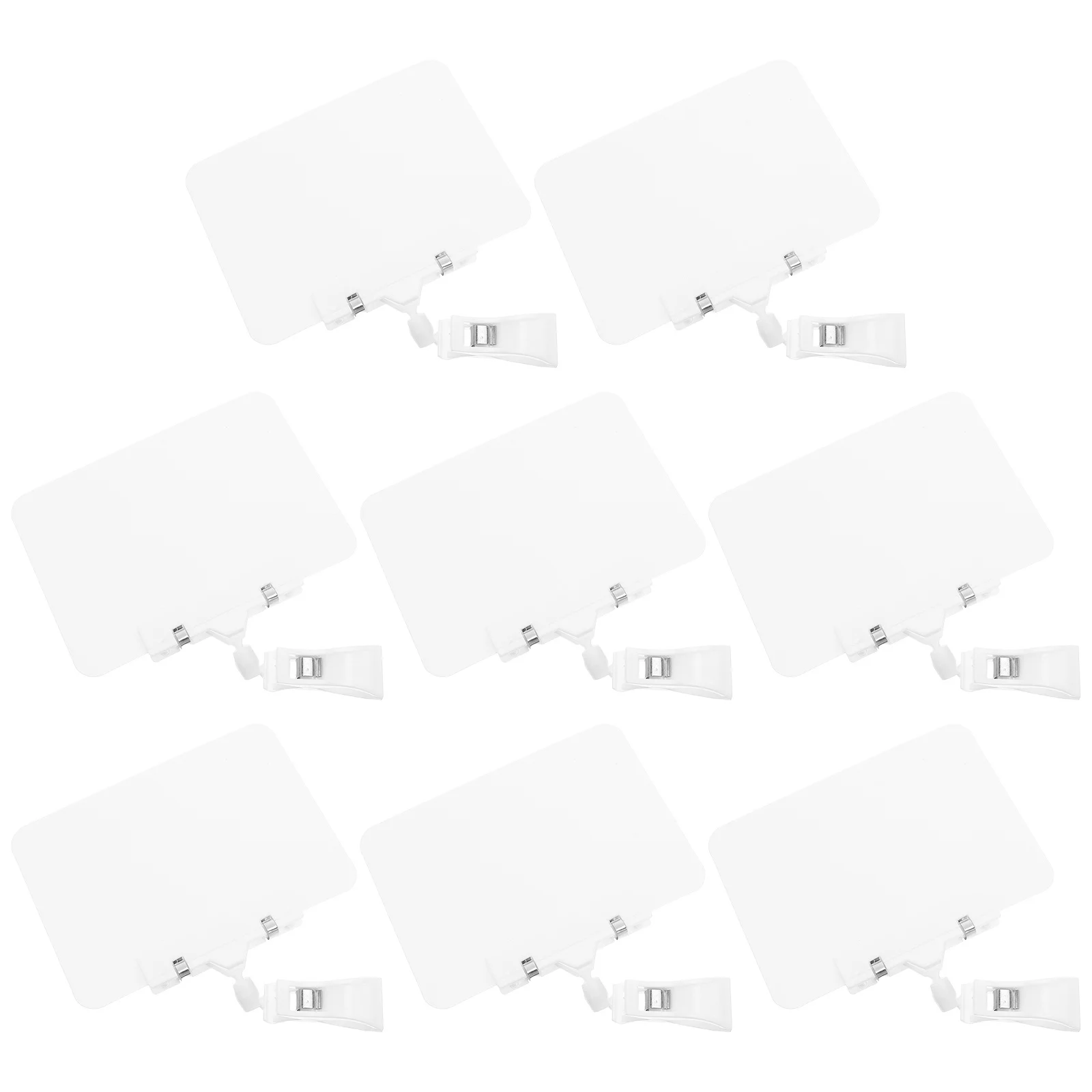 

8 set Price Tag Whiteboard Waterproof A6 Double Sided Erasable Clip Holder For Supermarket Retail Display Sign Board Sale Signs