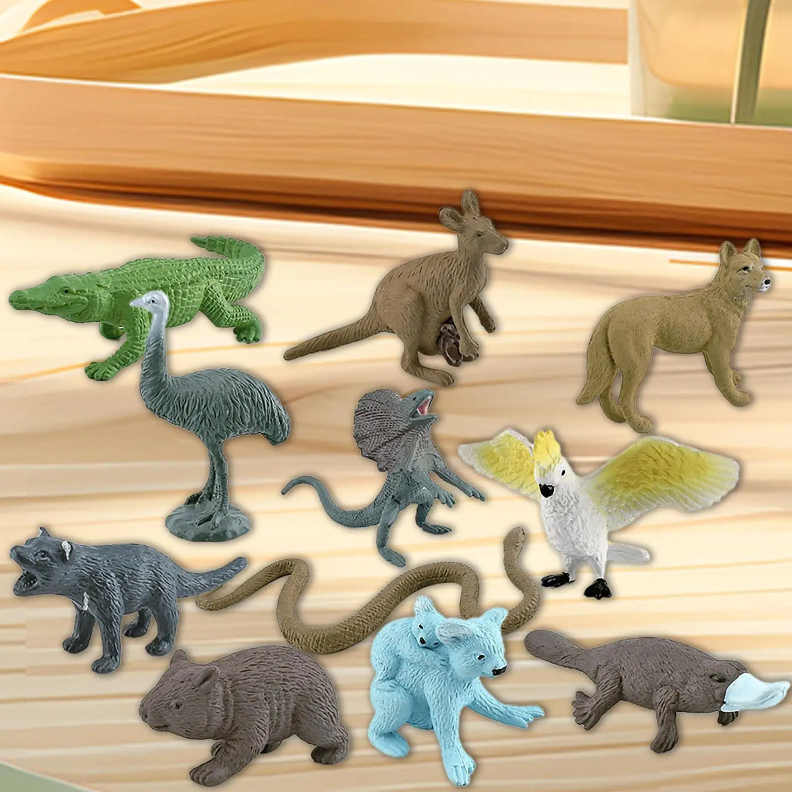 11 Pieces Australian Animal Model Desktop Decoration Animals Action Figure