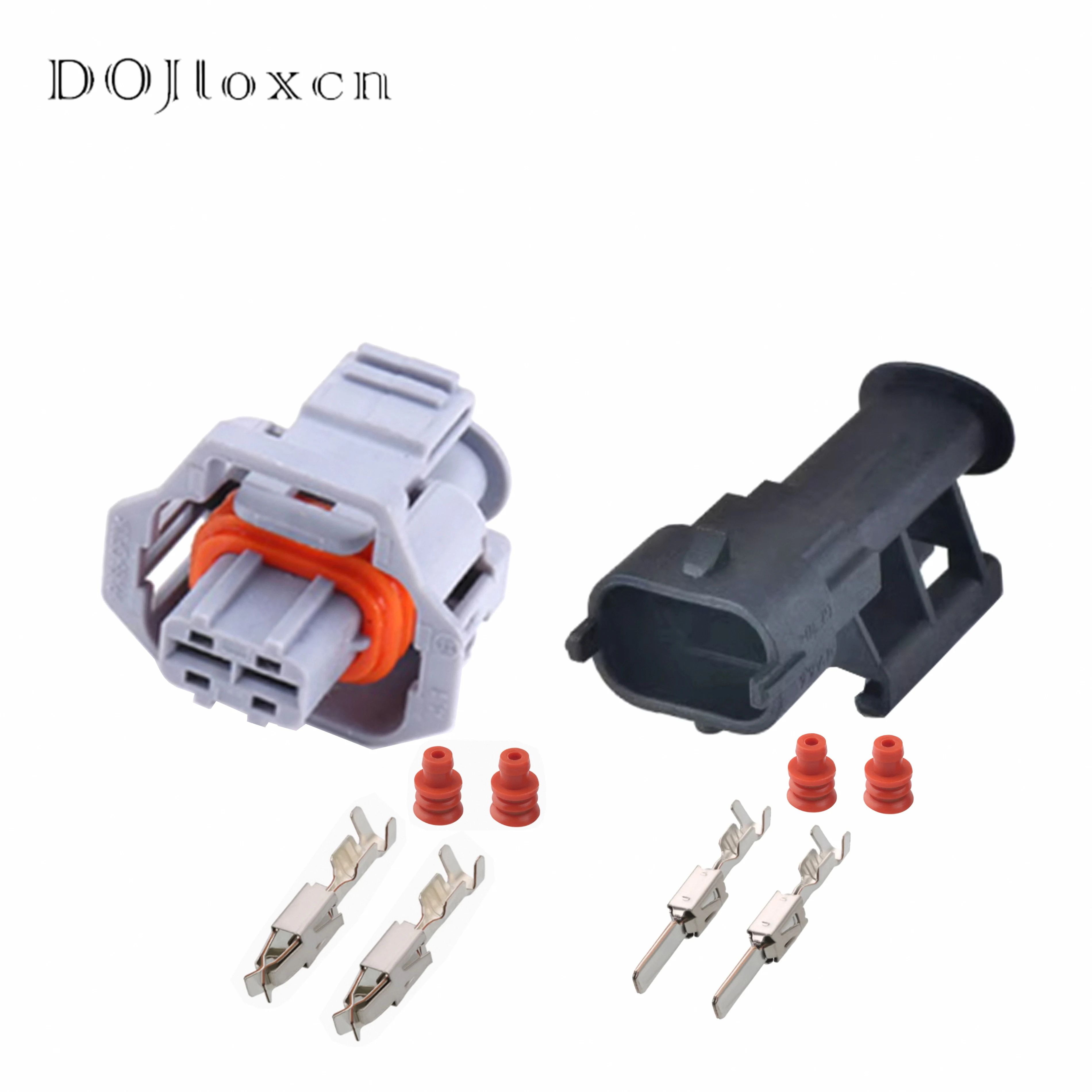 

1/5/10/20/50 Sets 2 Pin 1928403920 Automobile Throttle Thermostat Connector Car Fuel Injector Male Female plug For Bosch