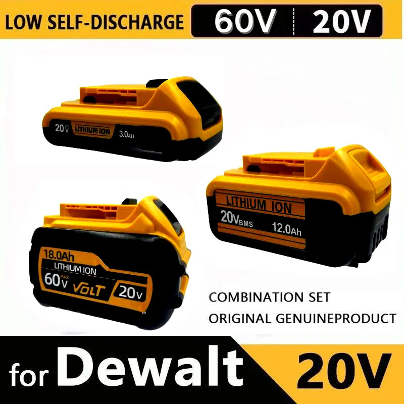 Pro DeWalt 18V 20V Max lithium-iontové baterie 6,0AH/9,0AH DCB203 Náhradní lithium-iontová baterie DCB206 DCB204 DCB200 elektrické nářadí - náhled 6