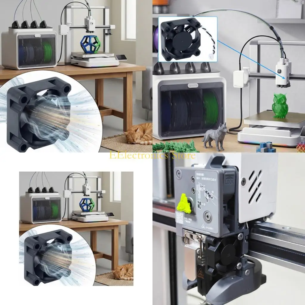 

B03C Double Ball Bearing Cooling Fan For SPARK3D Printer Hotend 30Mm Square 10Mm Thickness 12000RPM Fast Speed