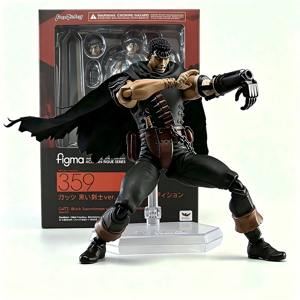 

Фигурка Guts из Berserk, 13 см, Figma 359, анимационная модель черного самурая, коллекционная игрушка, подарок, украшение, декор